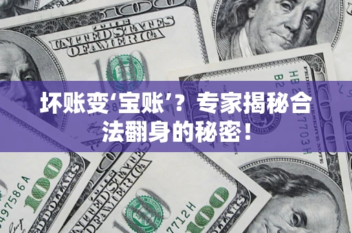 武汉坏账变‘宝账’？专家揭秘合法翻身的秘密！