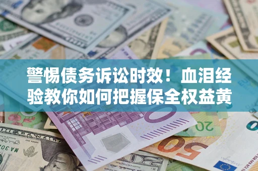 武汉警惕债务诉讼时效！血泪经验教你如何把握保全权益黄金期