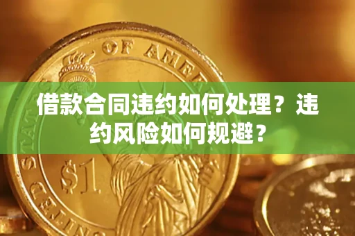 武汉借款合同违约如何处理？违约风险如何规避？
