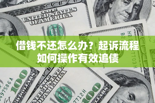 武汉借钱不还怎么办？起诉流程如何操作有效追债