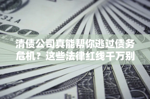 武汉清债公司真能帮你逃过债务危机？这些法律红线千万别踩