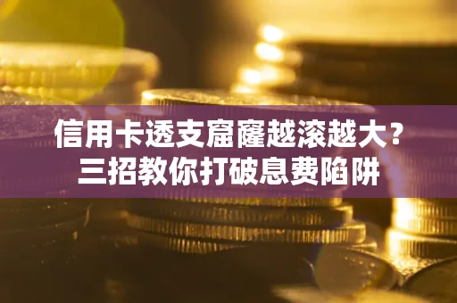 武汉信用卡透支窟窿越滚越大？三招教你打破息费陷阱