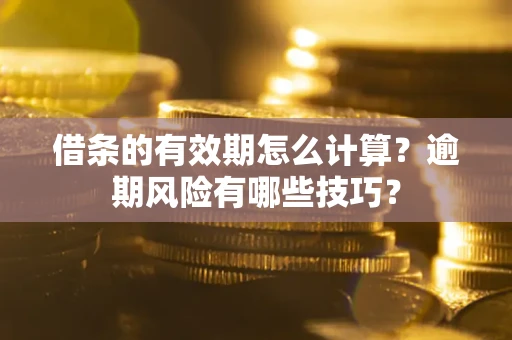 武汉借条的有效期怎么计算？逾期风险有哪些技巧？