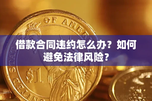 武汉借款合同违约怎么办？如何避免法律风险？
